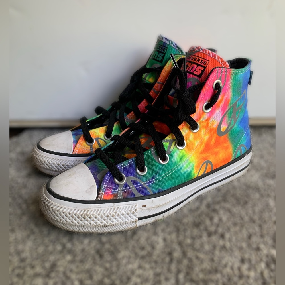 Converse CTAS Pro Hi 'Tie-Dye' University Red Hyper Pink (Women’s 7)